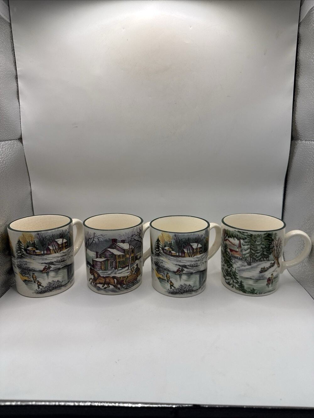 The Cellar O’Tannenbaum Macy’s Christmas Mugs Set Of 4 Md In Japan *